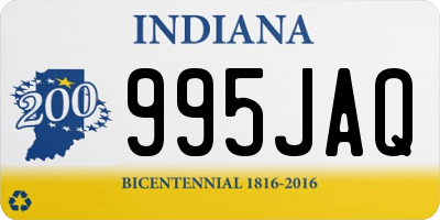 IN license plate 995JAQ