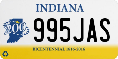 IN license plate 995JAS