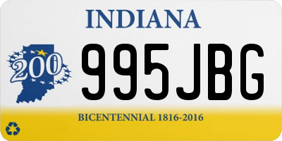 IN license plate 995JBG