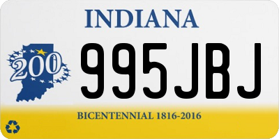 IN license plate 995JBJ