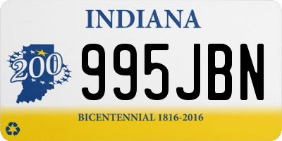 IN license plate 995JBN