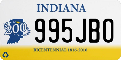 IN license plate 995JBO