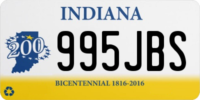 IN license plate 995JBS