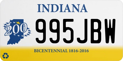 IN license plate 995JBW