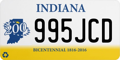IN license plate 995JCD
