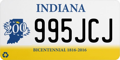 IN license plate 995JCJ