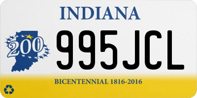 IN license plate 995JCL