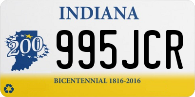 IN license plate 995JCR