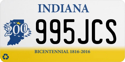 IN license plate 995JCS