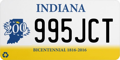 IN license plate 995JCT