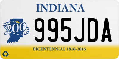 IN license plate 995JDA