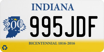 IN license plate 995JDF