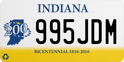 IN license plate 995JDM