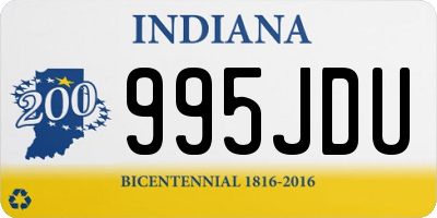 IN license plate 995JDU