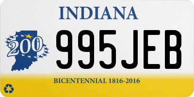 IN license plate 995JEB