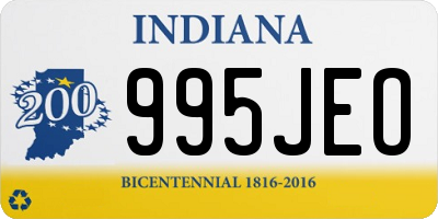 IN license plate 995JEO