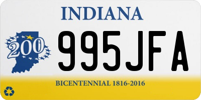 IN license plate 995JFA