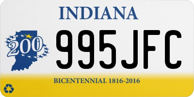 IN license plate 995JFC