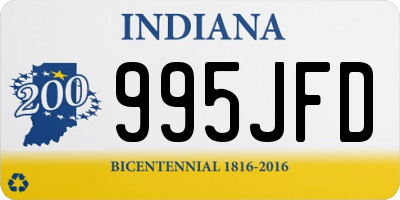 IN license plate 995JFD