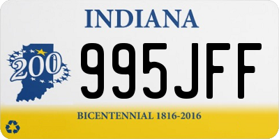 IN license plate 995JFF