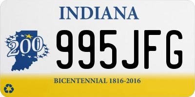 IN license plate 995JFG