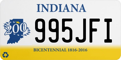 IN license plate 995JFI