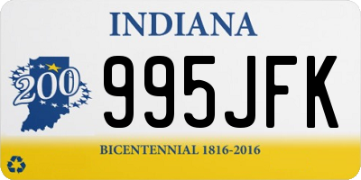 IN license plate 995JFK