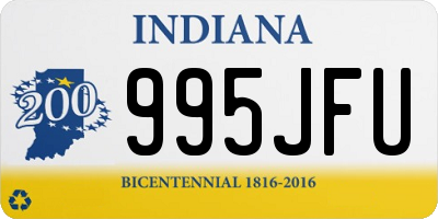 IN license plate 995JFU