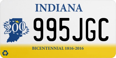 IN license plate 995JGC