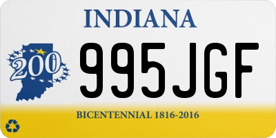 IN license plate 995JGF