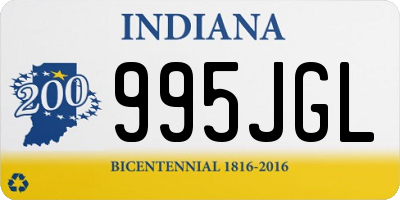 IN license plate 995JGL