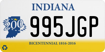 IN license plate 995JGP