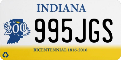 IN license plate 995JGS