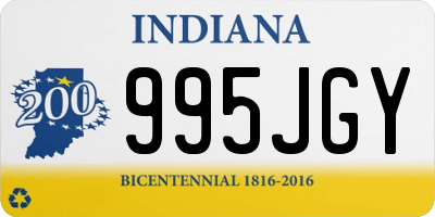 IN license plate 995JGY