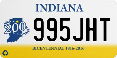 IN license plate 995JHT