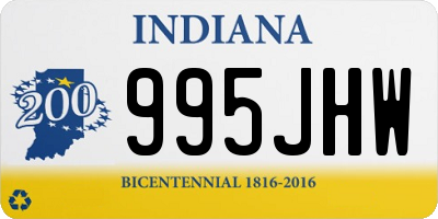 IN license plate 995JHW