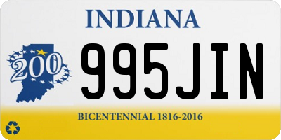 IN license plate 995JIN