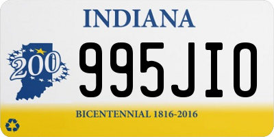 IN license plate 995JIO