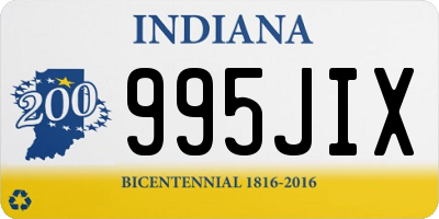 IN license plate 995JIX