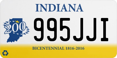 IN license plate 995JJI