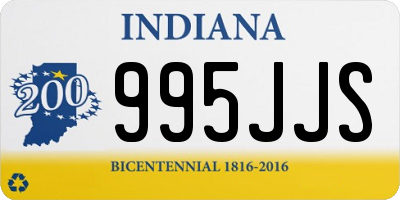 IN license plate 995JJS