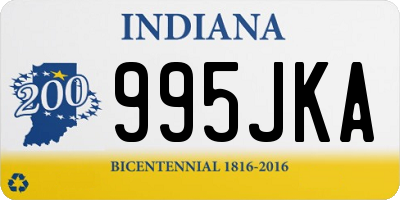 IN license plate 995JKA