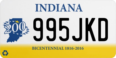 IN license plate 995JKD