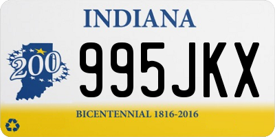 IN license plate 995JKX