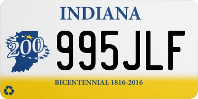 IN license plate 995JLF