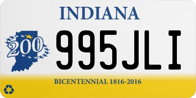 IN license plate 995JLI