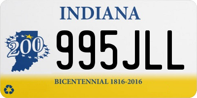 IN license plate 995JLL