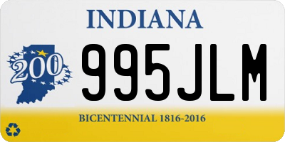 IN license plate 995JLM
