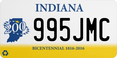 IN license plate 995JMC
