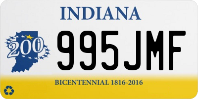 IN license plate 995JMF